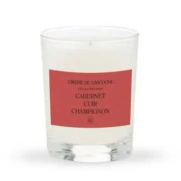 Bougie parfumée Cabernet - cuir -champignon Bougie parfumée 180gr  - Cirerie de Gascogne - Accessoire - Visuel 1