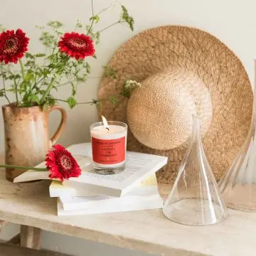 Bougie parfumée Cabernet - cuir -champignon Bougie parfumée 180gr  - Cirerie de Gascogne - Accessoire - Visuel 4