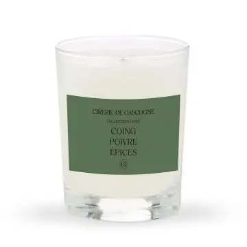 Bougie parfumée Coing - poivre -piment Bougie parfumée 180gr - brûle 40 heures environ - Cirerie de Gascogne - Accessoire - Visuel 1