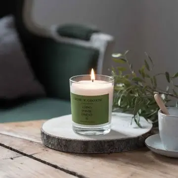 Bougie parfumée Coing - poivre -piment Bougie parfumée 180gr - brûle 40 heures environ - Cirerie de Gascogne - Accessoire - Visuel 2