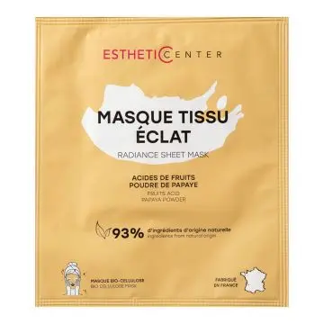 Masque Tissu Eclat Acide de Fruits & Poudre de Papaye 10ml - Esthetic Center - Soin - Visuel 1