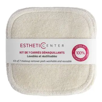 Kit 7 Carrés Démaquillants  Réutilisables  - Esthetic Center - Accessoire - Visuel 1 Kit 7 Carrés Démaquillants  Réutilisables  - Esthetic Center - Accessoire - Visuel 1