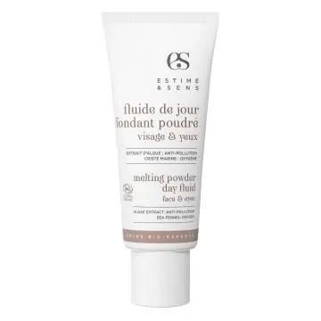 Anti-âge & fermeté Fluide de jour fondant poudré visage & yeux Tube 40ml - Estime & Sens - Soin - Visuel 1