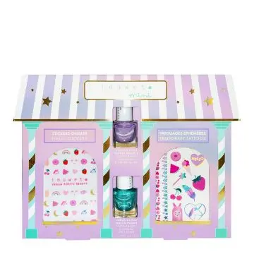 Coffret My Little Beauty House Vernis à l'Eau, Stickers Ongles & Tatouages Éphémères  - Inuwet - Maquillage - Visuel 1