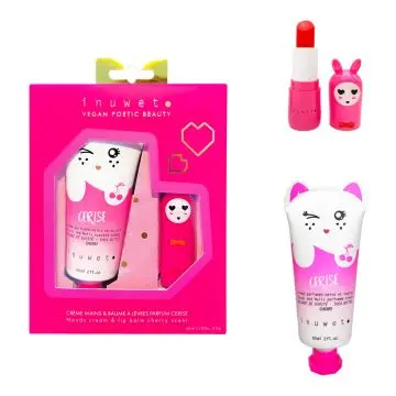 Coffret Cerise Crème Mains & Baume à Lèvres  - Inuwet - Soin - Visuel 2 Coffret Cerise Crème Mains & Baume à Lèvres  - Inuwet - Soin - Visuel 2