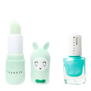 Coffret Duo Kids Aqua Baume à Lèvres & Vernis Turquoise  - inuwet - Soin - Visuel 2 Coffret Duo Kids Aqua Baume à Lèvres & Vernis Turquoise  - inuwet - Soin - Visuel 2