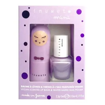 Coffret Duo Kids Mauve Baume à Lèvres & Vernis Mauve  - Inuwet - Soin - Visuel 1 Coffret Duo Kids Mauve Baume à Lèvres & Vernis Mauve  - Inuwet - Soin - Visuel 1