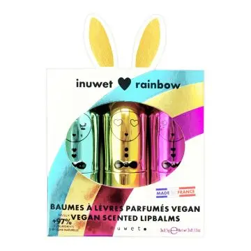 Coffret Trio Baumes Rainbow Baumes à Lèvres Nourrissants  - Inuwet - Soin - Visuel 1 Coffret Trio Baumes Rainbow Baumes à Lèvres Nourrissants  - Inuwet - Soin - Visuel 1
