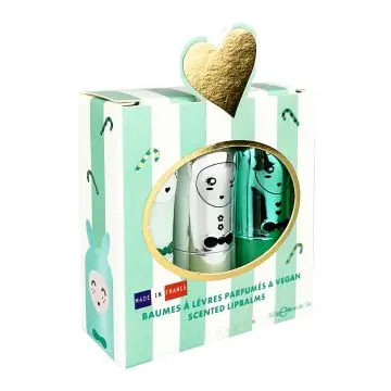 Coffret Jingle Aqua Trio de Baumes à Lèvres  - Inuwet - Soin - Visuel 2 Coffret Jingle Aqua Trio de Baumes à Lèvres  - Inuwet - Soin - Visuel 2