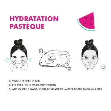 MASQUE VISAGE HYDRATANT Masque Hydratant Pastèque - inuwet - Soin - Visuel 2