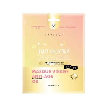 Masque Visage Hydratant Masque Anti Âge Extraits d'or - Inuwet - Soin - Visuel 1