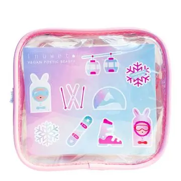 Trousse Snowgirl Duo de Baumes à Lèvres, Crème Mains & Stickers  - Inuwet - Soin - Visuel 2