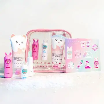 Trousse Snowgirl Duo de Baumes à Lèvres, Crème Mains & Stickers  - Inuwet - Soin - Visuel 3