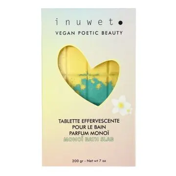 Tablette de Bain Effervescente Monoï 200g - inuwet - Soin - Visuel 1