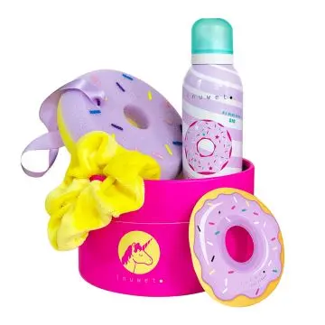 Coffret Crazy Creamy Mousse de Douche, Chouchou, Éponde de Bain & Sticker  - Inuwet - Soin - Visuel 2 Coffret Crazy Creamy Mousse de Douche, Chouchou, Éponde de Bain & Sticker  - Inuwet - Soin - Visuel 2