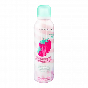 Mousse de Douche Parfumée & Colorée Fraise 200ml - Inuwet - Soin - Visuel 1