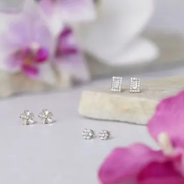 Thai Orchid Boucles d'oreilles Bougie Bijou Argent 925 - Jewel Candle - Accessoire - Visuel 4