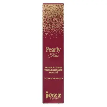Pearly Kiss Rouge à Lèvres Velours Liquide Pailleté N°1 Timeless Nude - Jozz Beauty - Maquillage - Visuel 2