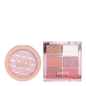 Divine Radiance Duo Highlighter et Palette de Fards à Paupières  - Jozz Beauty - Maquillage - Visuel 2