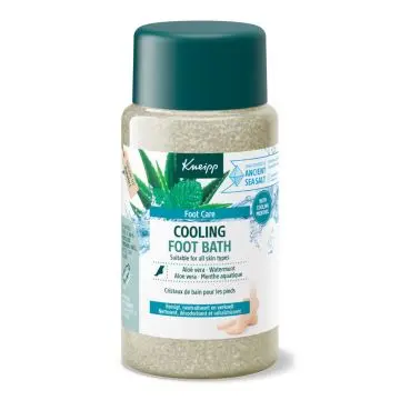 Cristaux de Bain pour les Pieds Aloe Vera - Menthe Aquatique 600g - Kneipp - Soin - Visuel 1