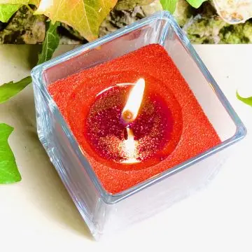 SERIE KRAFT GREEN LINE SABLE DE BOUGIE VEGETAL COULEUR ORANGE SUNSET - 250g - Les Allumées - Accessoire - Visuel 2