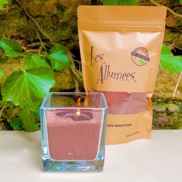 SERIE KRAFT GREEN LINE SABLE DE BOUGIE VEGETAL COULEUR CHOCOLAT - 250g - Les Allumées - Accessoire - Visuel 1