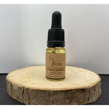 FIOLE VERRE PIPETTE Bouchon noir PARFUM DE GRASSE VANILLE BOURBON DE MADAGASCAR - 10ml - Les Allumées - Accessoire - Visuel 1