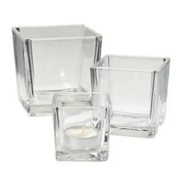 CARRE DESIGN CONTENANTS VERRE TAILLE L - 12 X 12 cm - Les Allumées - Accessoire - Visuel 1