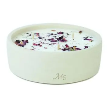 Rose du séjour Bougie fleurie et parfumée 300G - Maison Séjour - Accessoire - Visuel 1 Rose du séjour Bougie fleurie et parfumée 300G - Maison Séjour - Accessoire - Visuel 1