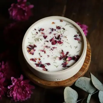 Rose du séjour Bougie fleurie et parfumée 300G - Maison Séjour - Accessoire - Visuel 2 Rose du séjour Bougie fleurie et parfumée 300G - Maison Séjour - Accessoire - Visuel 2