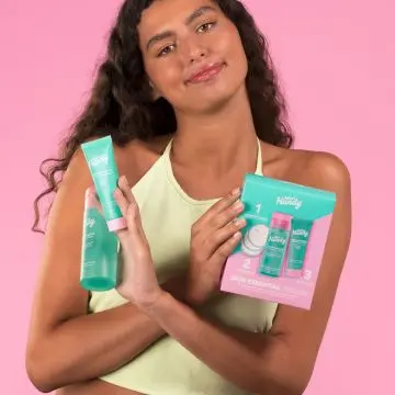 Coffret Skin Essential Heroes Lotion Purifiante, Crème Matifiante & Cotons Réutilisables  - Merci Handy - Soin - Visuel 2