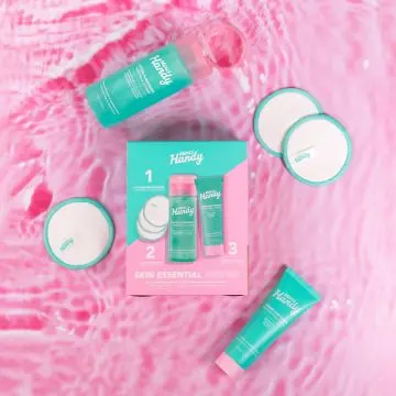 Coffret Skin Essential Heroes Lotion Purifiante, Crème Matifiante & Cotons Réutilisables  - Merci Handy - Soin - Visuel 4