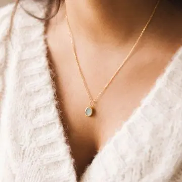 Pouvoir des Pierres Bougie Bijou Parfumée - Collier Or 