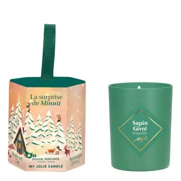 Mini Coffret La Suprise De Minuit Bougie Parfumée Sapin Givré  - My Jolie Candle - Accessoire - Visuel 1 Mini Coffret La Suprise De Minuit Bougie Parfumée Sapin Givré  - My Jolie Candle - Accessoire - Visuel 1