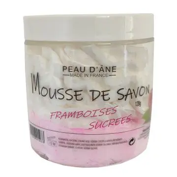 Mousse de savon framboises sucrées mousse de savon framboise 120 g  - PEAU D'ANE - Soin - Visuel 1
