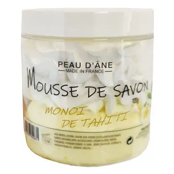 Mousse de savon monoi de Tahiti mousse de savon monoi 120 g  - PEAU D'ANE - Soin - Visuel 1