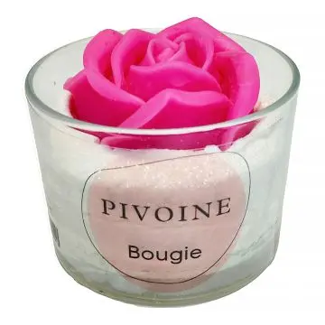 Bougie Verrine Pivoine Bougie Parfumée  - Peau d'Ane - Accessoire - Visuel 1 Bougie Verrine Pivoine Bougie Parfumée  - Peau d'Ane - Accessoire - Visuel 1