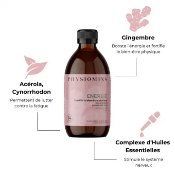 Énergie Fortifie le Bien-être Physique 500ml - Physiomins - Soin - Visuel 2