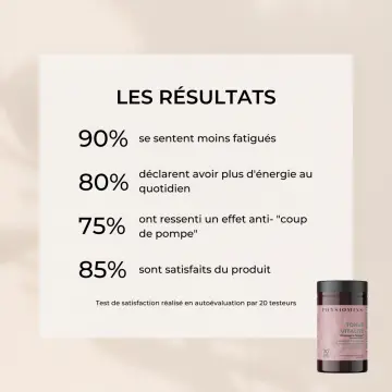 Tonus Vitalité Diminue la Fatigue  60 Gélules - Physiomins - Soin - Visuel 4