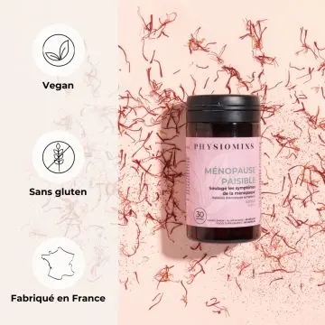 Ménopause Paisible Soulage les Symptômes de la Ménopause 60 Gélules - Physiomins - Soin - Visuel 3 Ménopause Paisible Soulage les Symptômes de la Ménopause 60 Gélules - Physiomins - Soin - Visuel 3