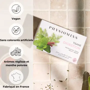 Tisane Digestion  Facilite la Digestion  20 Sachets - Physiomins - Soin - Visuel 3