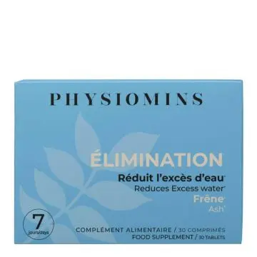 Élimination Réduit l'Excès d'Eau 30 Comprimés - Physiomins - Soin - Visuel 1