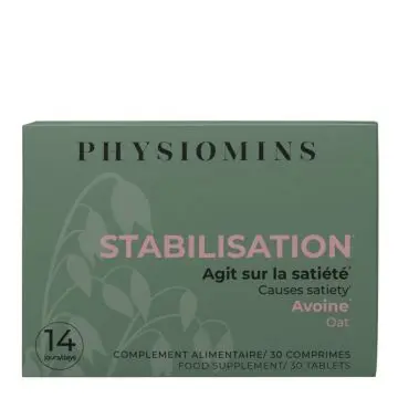 Stabilisation Agit sur la Satiété 30 Comprimés - Physiomins - Soin - Visuel 1