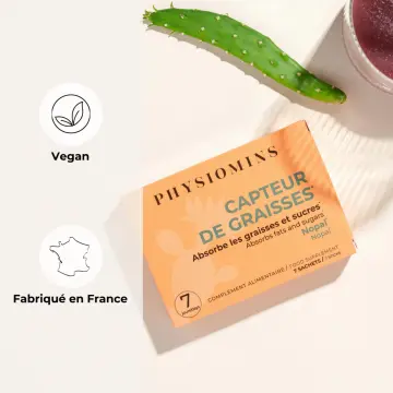 Capteur de Graisses Absorbe les Graisses & Sucres 7 Sticks - Physiomins - Soin - Visuel 3