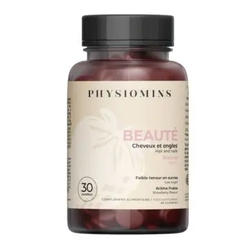 Beauté Cheveux et Ongles 60 Gummies - Physiomins - Soin - Visuel 1 Beauté Cheveux et Ongles 60 Gummies - Physiomins - Soin - Visuel 1