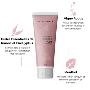 Jambes Légères Gel Corps 150ml - Physiomins - Soin - Visuel 2