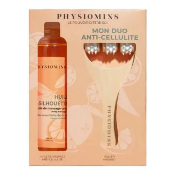 Coffret Mon Duo Anti-Cellulite Huile Corps & Roller Massant  - Physiomins - Soin - Visuel 1