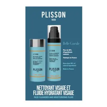 Duo Belle Gueule Nettoyant Visage & Fluide Hydratant  - Plisson - Soin - Visuel 1 Duo Belle Gueule Nettoyant Visage & Fluide Hydratant  - Plisson - Soin - Visuel 1