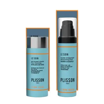 Duo Belle Gueule Nettoyant Visage & Fluide Hydratant  - Plisson - Soin - Visuel 2 Duo Belle Gueule Nettoyant Visage & Fluide Hydratant  - Plisson - Soin - Visuel 2
