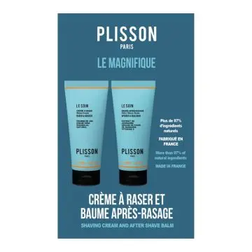 Coffret Le Magnifique Crème à Raser & Baume Après-Rasage  - Plisson - Soin - Visuel 1
